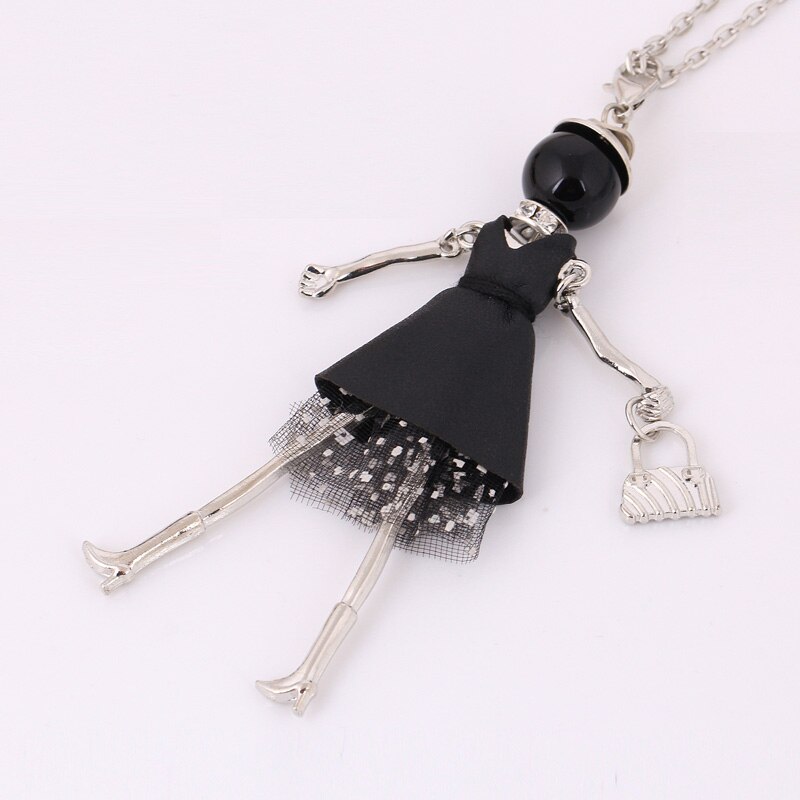 Collar de muñeca con estilo para mujer, a la cadena larga, accesorios de joyería, colgantes vintage, bisutería grande