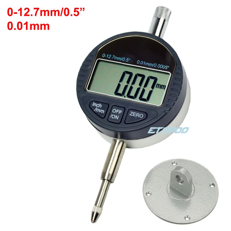 10mm Dial Indicator Magnetic Stand Base Holder 0.8mm Dial Test Comparator For Equipment Calibration Center Finder Measurement: type G