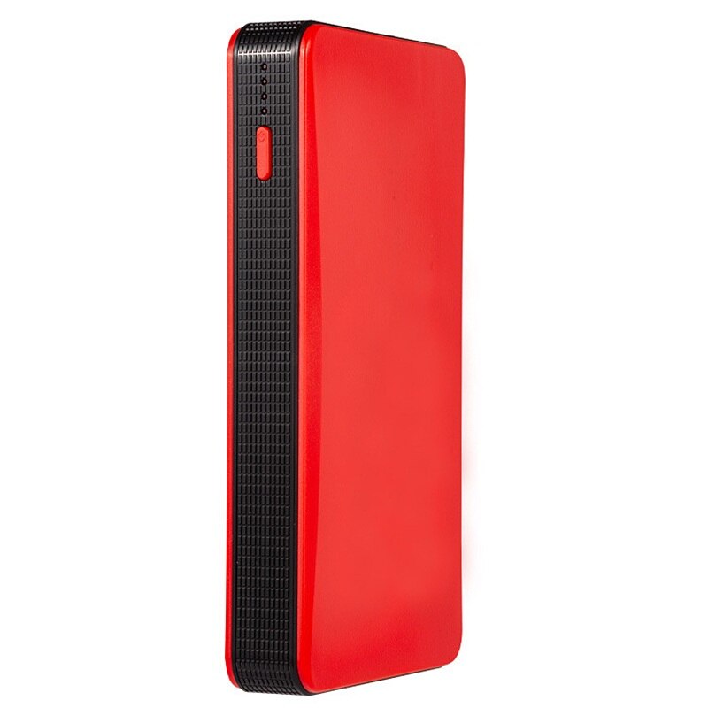 -funktions mini portabel 12v bil batteri hoppstartare auto motor batteriladdare power bank bil booster batteri 1 st: Röd
