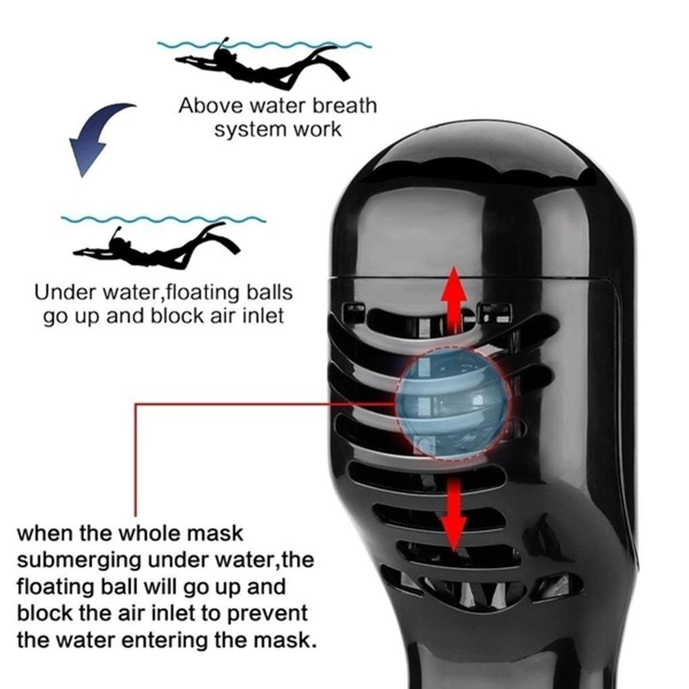 Underwater scuba anti nevoeiro rosto cheio máscara de mergulho snorkeling conjunto máscaras respiratórias seguro e à prova dwaterproof água equipamento de natação