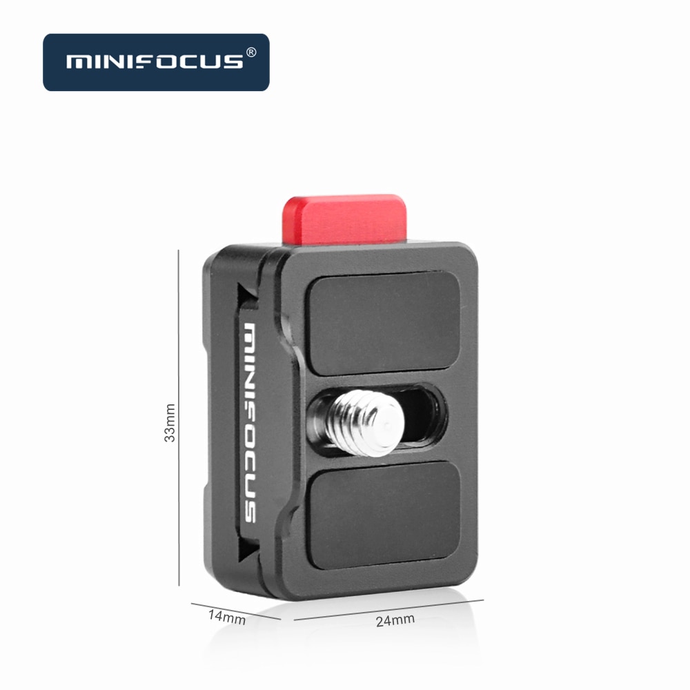 Fild monitorholder med mini hurtigutløserplate tilt 180 gradere svivel 360 grader til kameraskjermbrakett