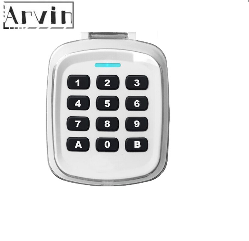 Waterproof multi code rolling code Touch 433mhz Garage Door Wireless Keypad Door Lock Remote Controller