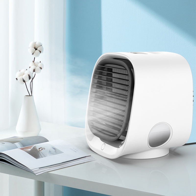 Mini Airconditioning Anion Koelventilator Airconditioning Bevochtiging En Koeling Nachtlampje Usb Desktop Koeler