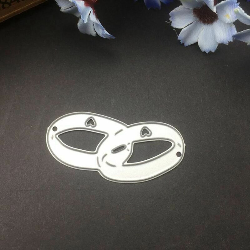 DIY Wedding Rings Metal Cutting Dies Scrapbooking Stamps Craft Embossing Die Cut Making Stencil Template