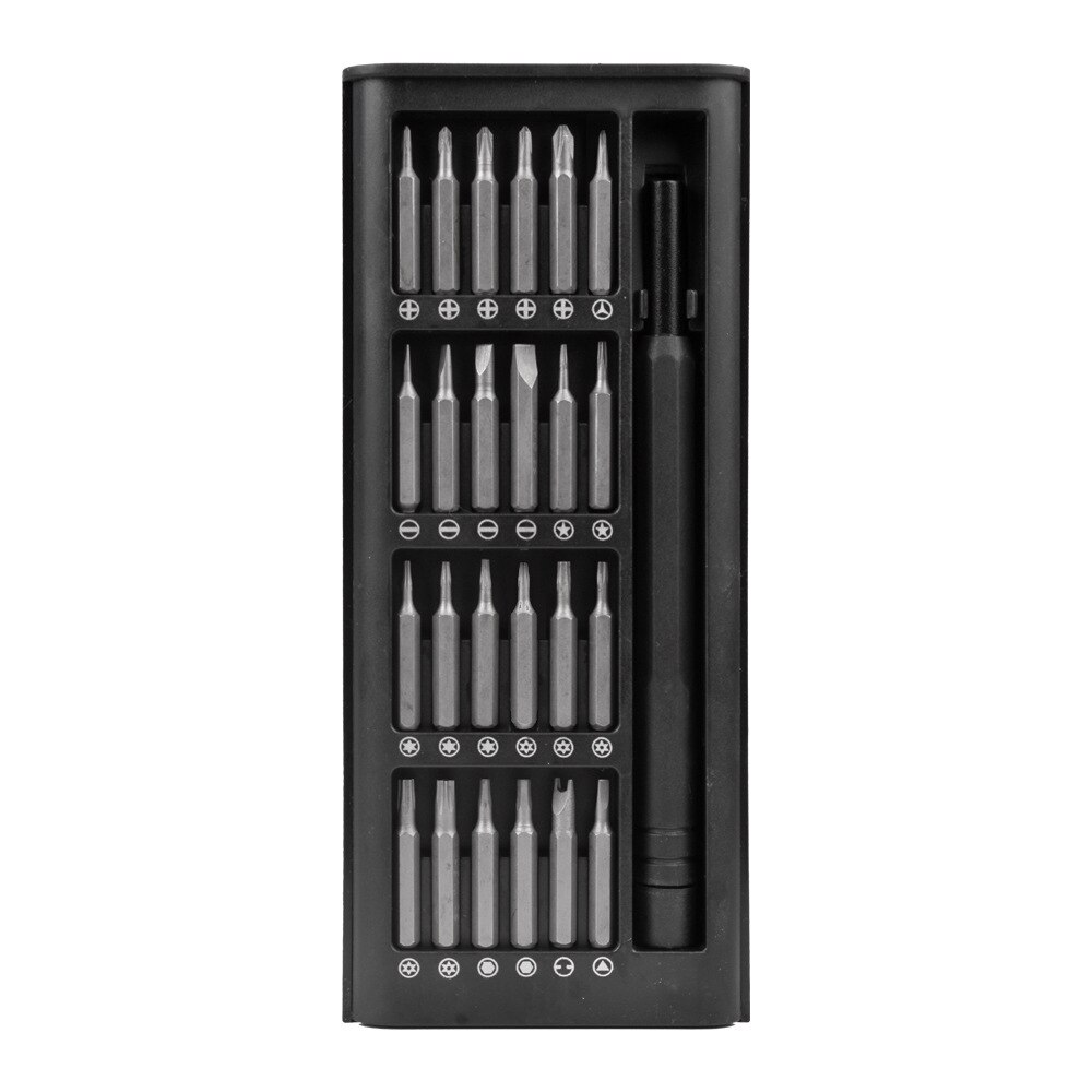 25 In 1 Screwdriver Kit Magnetic Bits Phillips Torx Hex Precision DIY Dismountable Mini Tool Case For Smart Home PC Phone Repair: Default Title