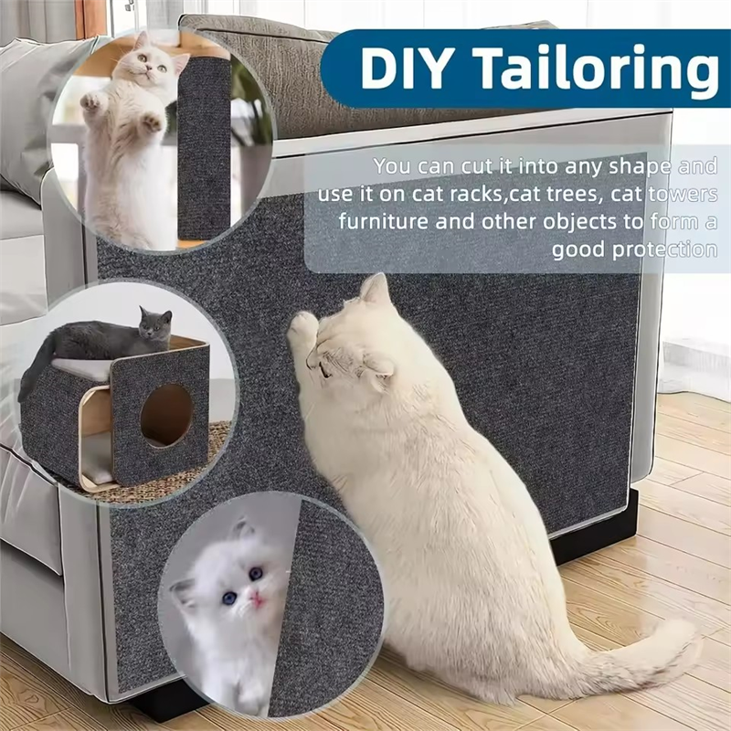 7 färger klösträd för katt soffa skydd katter klösplatta skydd trimmbar självhäftande matta gör-det-själv klösmatta för katt