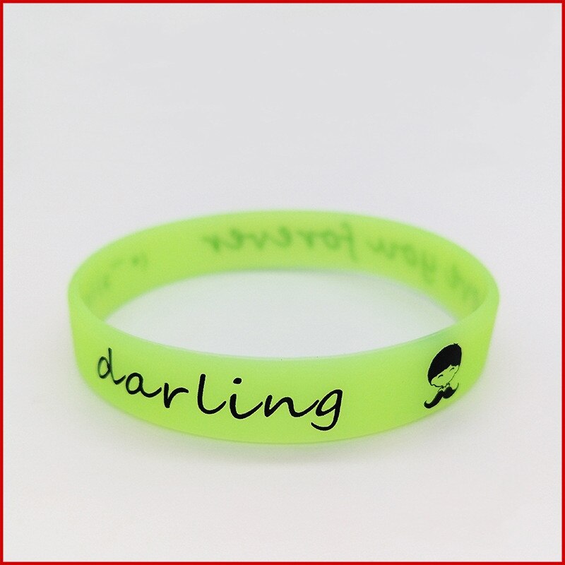 Siliconen Lichtgevende Polsbandjes Rubber Zweet Band Armbanden Mannen Vrouwen Rubber Shine Armbanden Polsbandjes Glow In The Dark Sport Wrap: Green