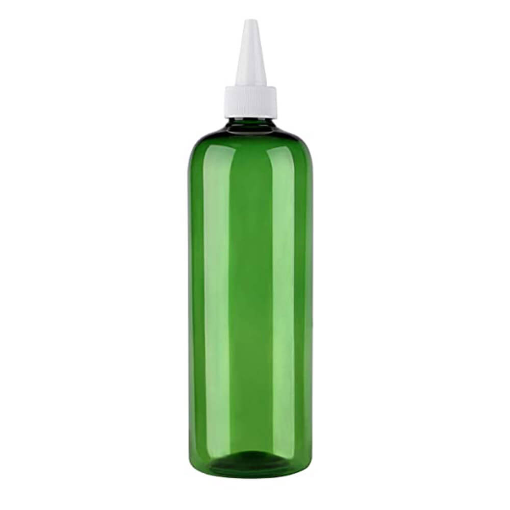 Multi-Functional 500ML Hair dye bottle PET Plastic Refillable Bottles Empty Hair Color Bottle Applicator Salon Hairdressing Tool: green