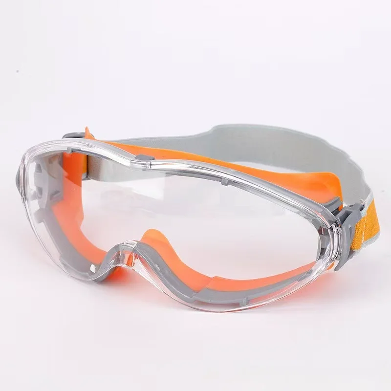 Industrial Labor Insurance Anti-dust, Anti-fog, Anti-scratch, Safety and Impact-proof Cycling Mountaineering Protective Goggles: black