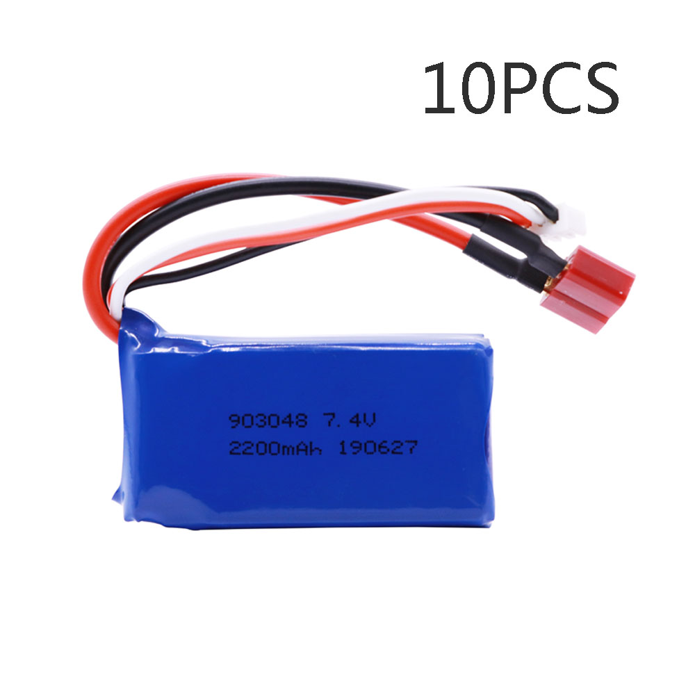 7.4V 2200mAh 903048 2S Lipo Batterie Pour WLtoys A959-B A969-B A979-B K929-B jouets RC Camion Voiture hélicoptère accessoires de bateaux