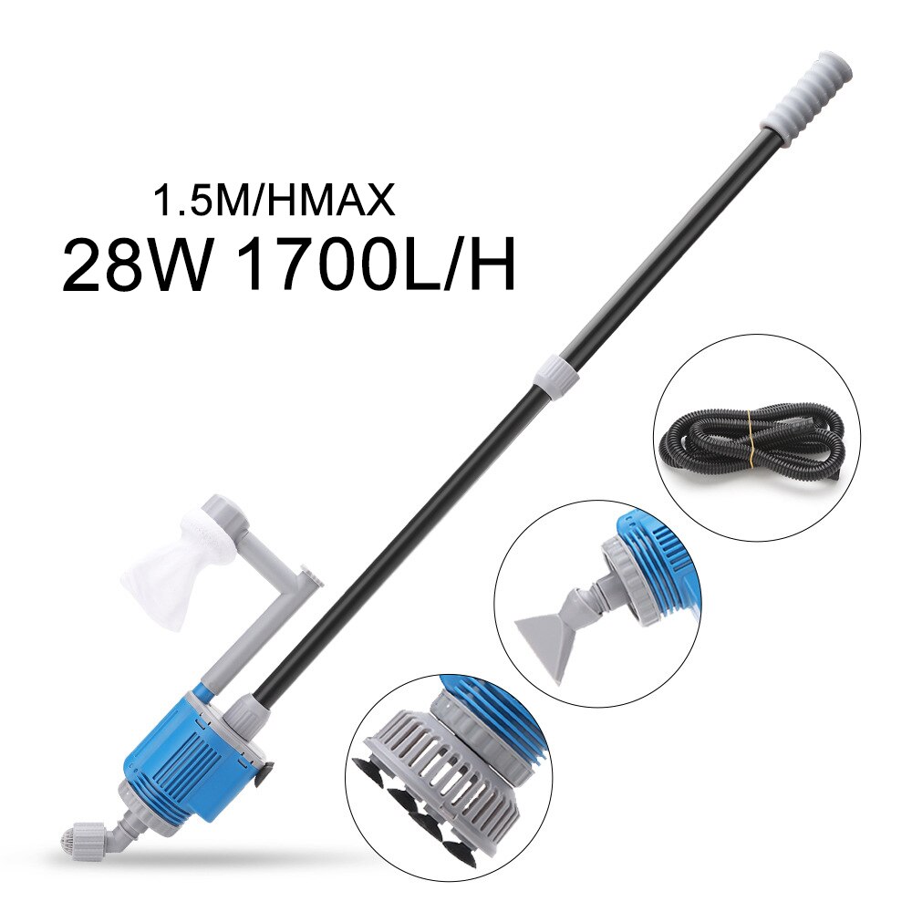 Aquarium Fish Tank Water Change Pump Cleaning Tools Electric Water Changer Gravel Cleaner Siphon Water Filter Pump: 28WxP2