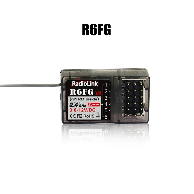 Radiolink R4FGM R6F R6FG R7FG R8EF R8FM R8FG R12F R16F 2.4G Receiver for RC RC8X RC6GS RC4GS T8FB T8S T12D T16D Transmitter: green