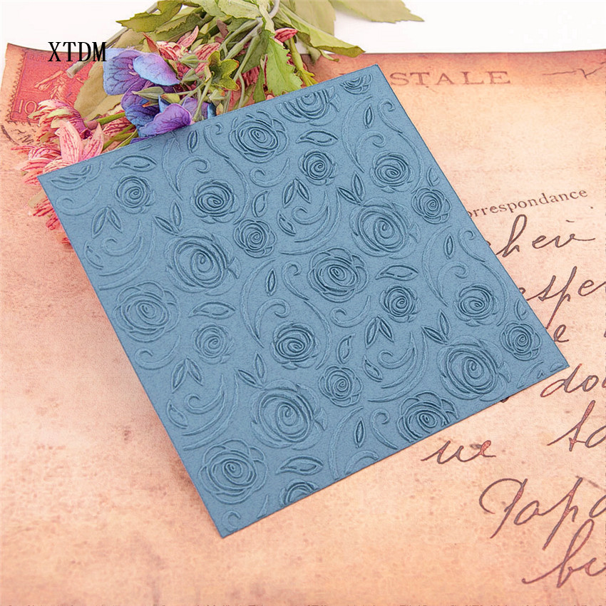 Easter plastic Rose flower template craft card making paper card album wedding decoration Embossing folders