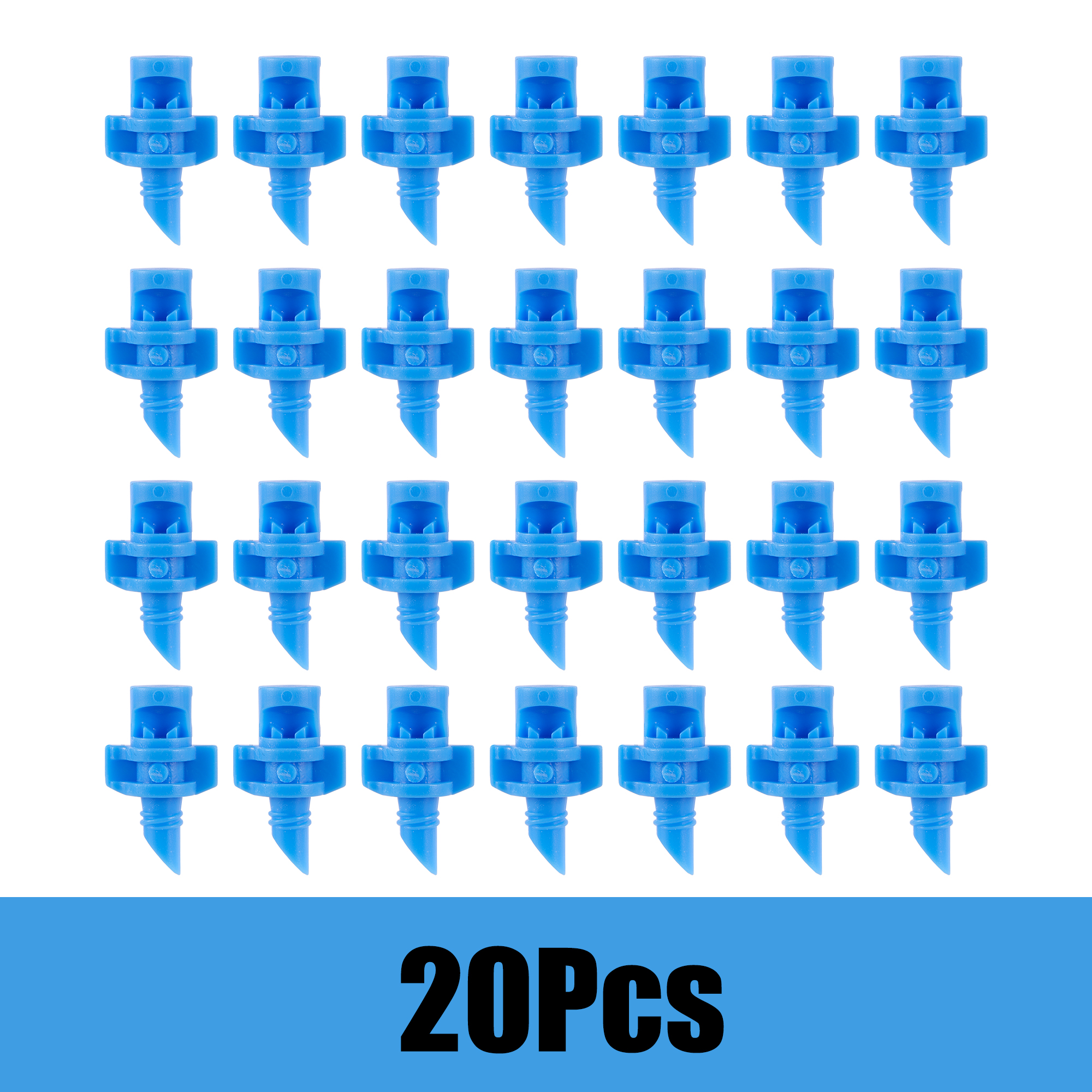 90-360 Degree Micro Refraction Nozzle Sprinkler Head Garden Irrigation Mist Sprayer Watering System Atomizing Nozzle 20/50/100Pc: WHITE