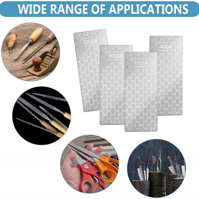 Neuer professioneller Diamant-Messerschärfer 400-1200 # Körnung Schleifstein einstellen und Winkelführung Schleifstein Schleifstein Apex Kantenwerkzeug