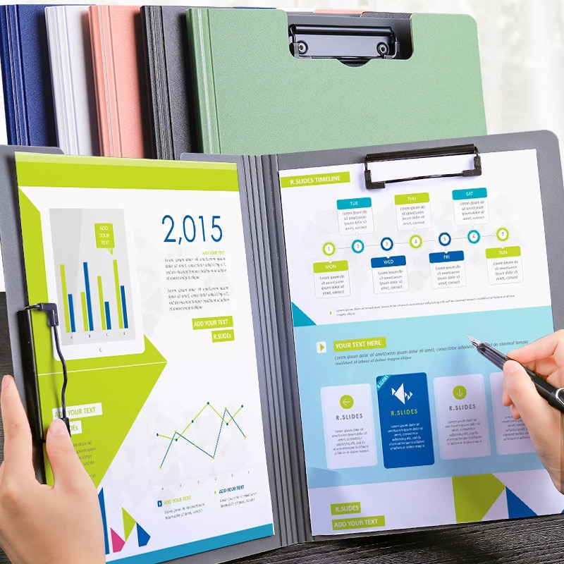 A4 folder folder folder double clip multifunctional file splint handout clipboard students use test papers to receive