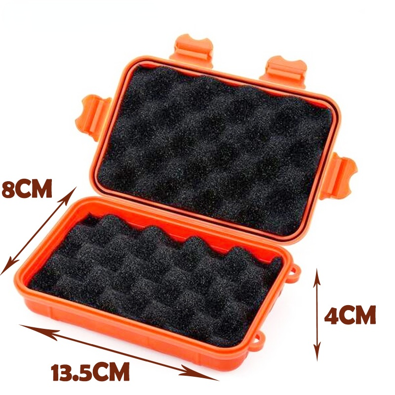 Outdoor Sealed Box Plastic Shockproof Bins Waterproof Box Travel Storage Kit Survival Case Valuables Electronic Gadget Container