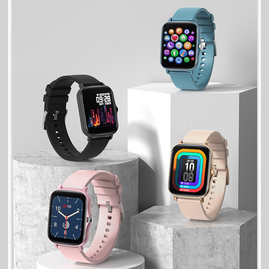 Y20 Smart Watch Men Rotate Button IP67 Smartwatch 1.7 Inch HD Screen Sports Women Smartwatch 24H Heart Rate VS P8 Plus