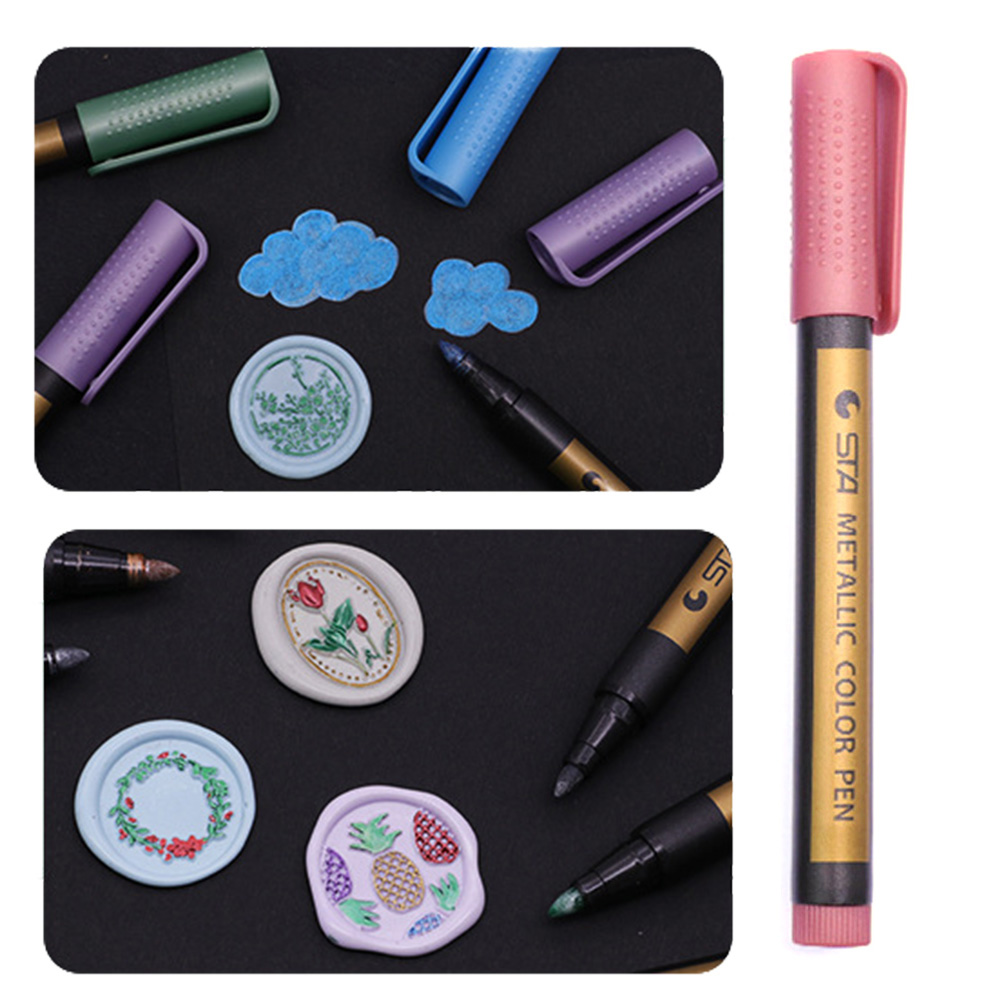 Wax Stamp Mark Pen DIY Envelope Sealing Wax Stamp Marker Pencil Invitation Decor Special Graffiti for Glass Plastic Stone Paper