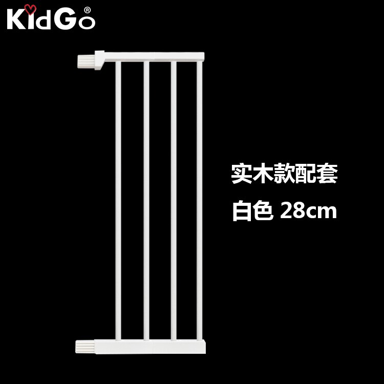 Solid wood child gate fence baby gate barrier stair safety gate pet 75-84 cm 3 colors fast Wooden fence: White  28CM
