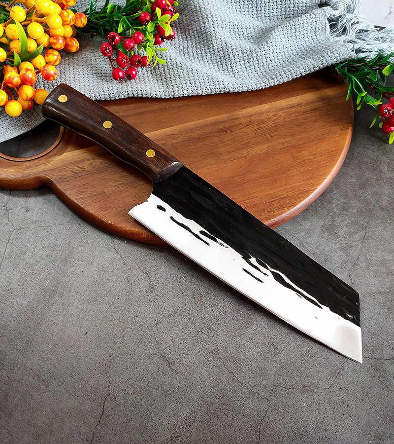 Couteau à découper la viande en acier inoxydable, couteau de boucher fait à la main, couteau à désosser forgé, cuisine, Chef serbe, couteau à trancher ciseaux