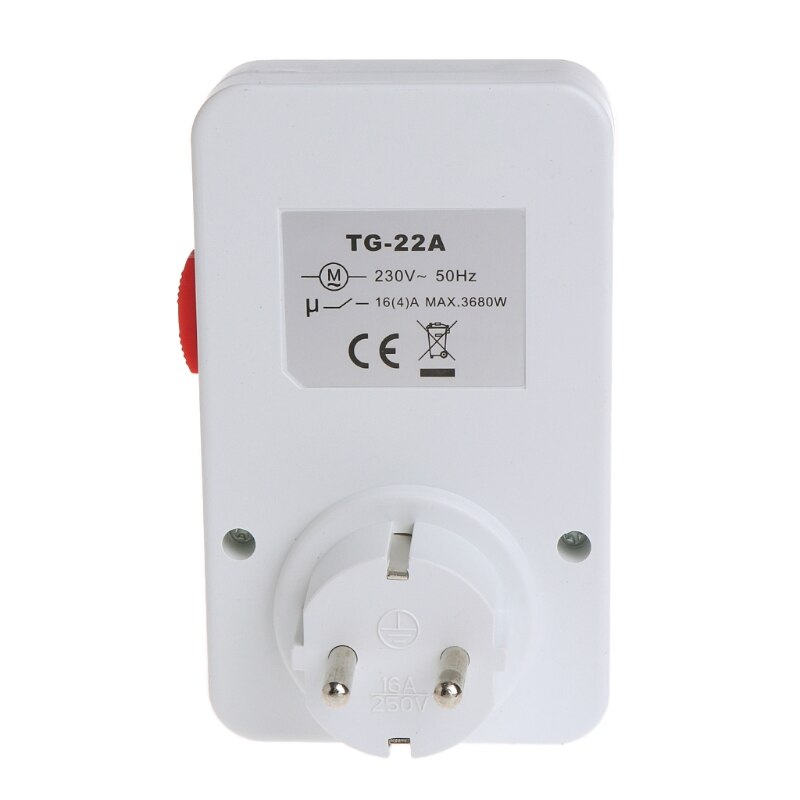24H Mechanical Electrical EU Plug Program Timer Power Switch Socket Energy Saver 230V