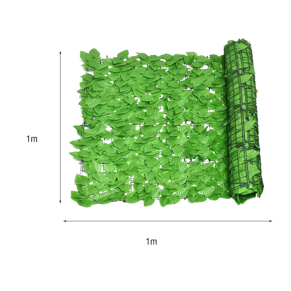 Artificial Leaf Garden Fence Roll Wall Landscaping Fence Privacy Fence Screen Outdoor Garden Backyard Balcony Fence Privacy: Green 1x1m