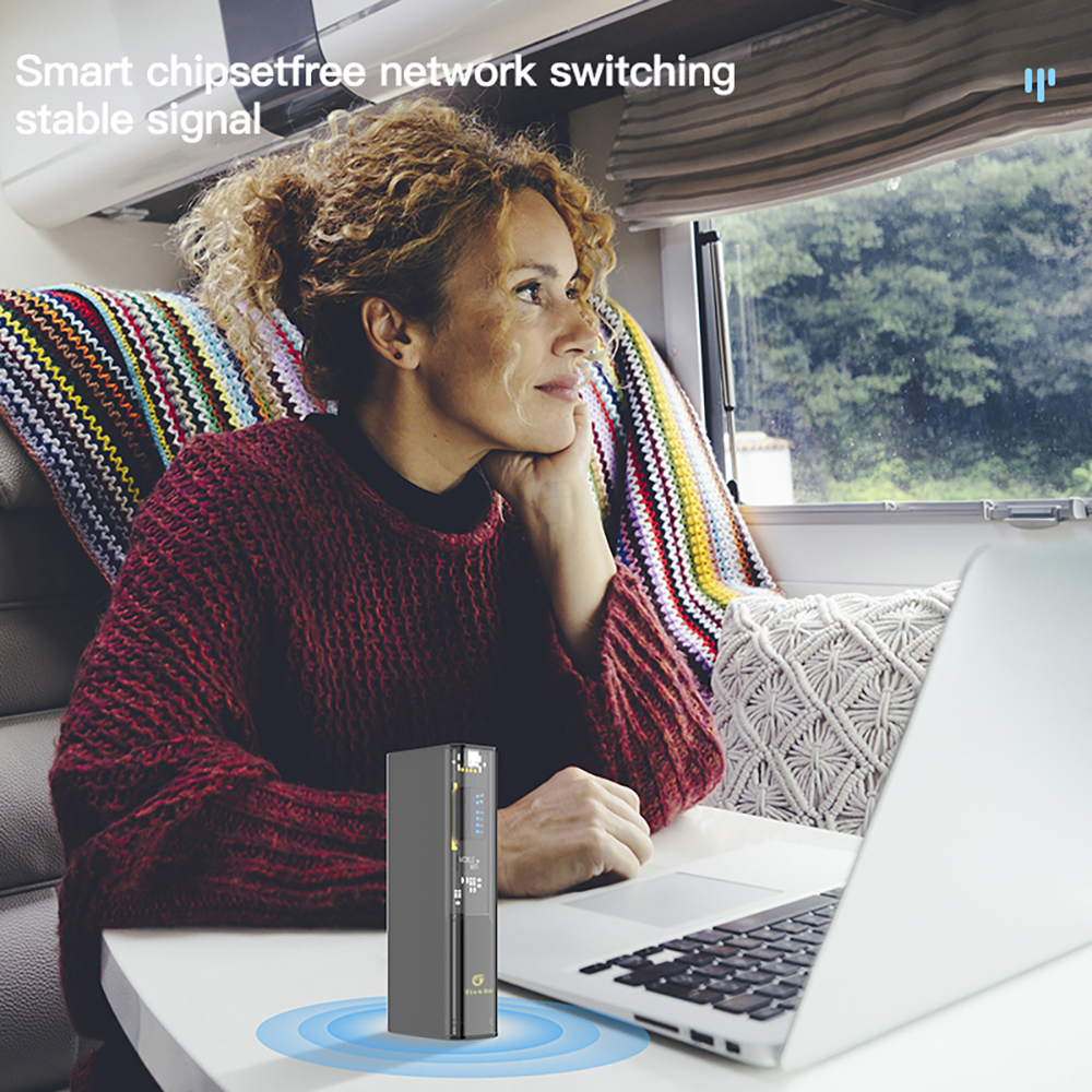 TIANJIE MF310 Mifi With Wifi Hotspot,SIM Mobile Wifi,10000mAh 4G LTE Portable Wifi Router,433Mbps High Speed for Global Journeys