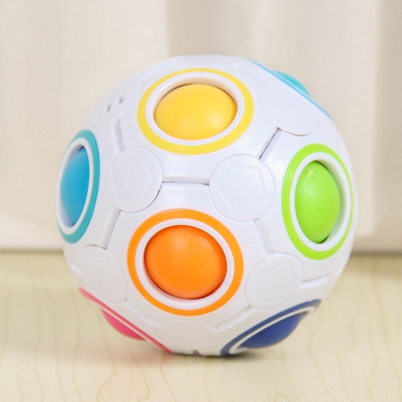 New Creative Magic Rainbow Ball Cube Speed Puzzle Ball Kids Educational Learning giocattoli divertenti per bambini antistress per adulti