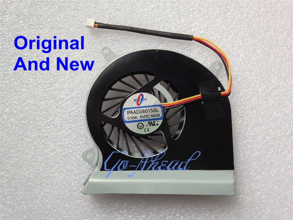 Ventilateur de refroidissement CPU adapté pour MSI GE60 MS-16GA MS-16GC MS-16GH MS-16GF GP60 PAAD06015SL N284 N039 0.55A 5V,: Original Fan