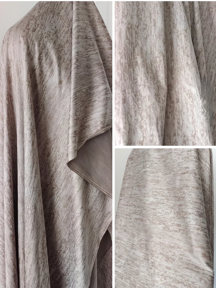Tela estampada fina de grano de madera para primavera y otoño, para abrigo, tela de , ropa de , Material de costura Diy: Default Title