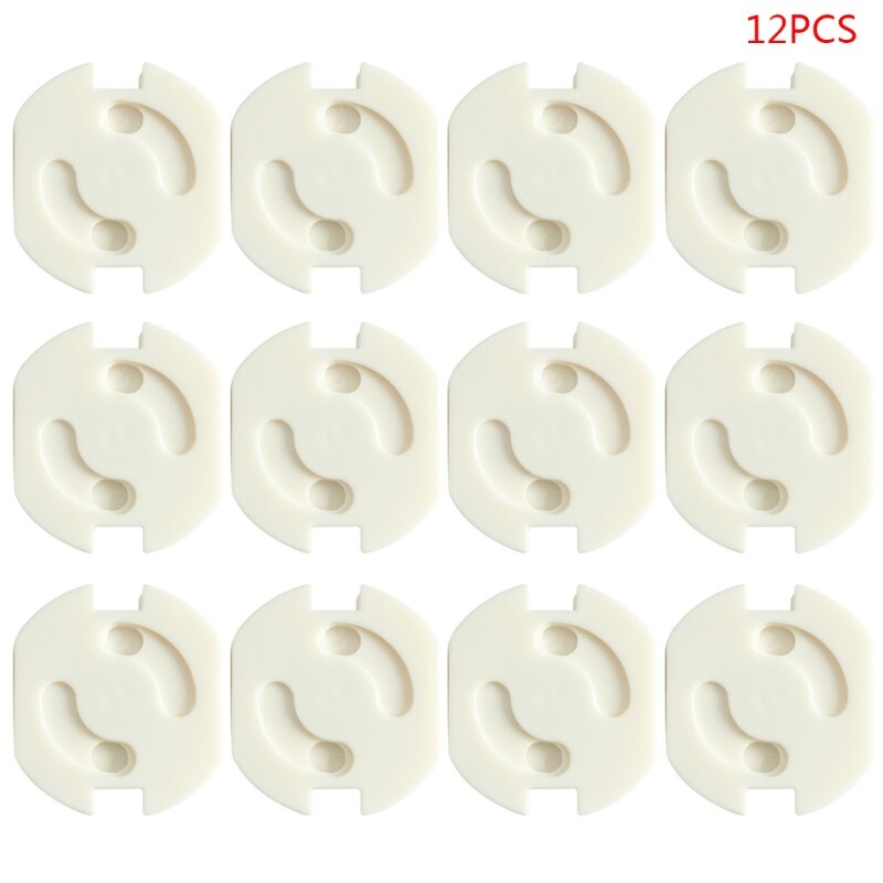 12Pcs Self-adhesive Baby Child Safety Lock Protector Power Socket Protection Caps Covers with Twist Mechanism