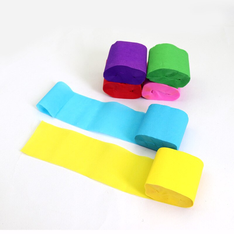 Wrinkle Roll Paper Arts Craft Material Supplies 4/6/12 Pcs Art Set Crepe Paper Origami Crinkled Craft Wrinkled Paper For DIY