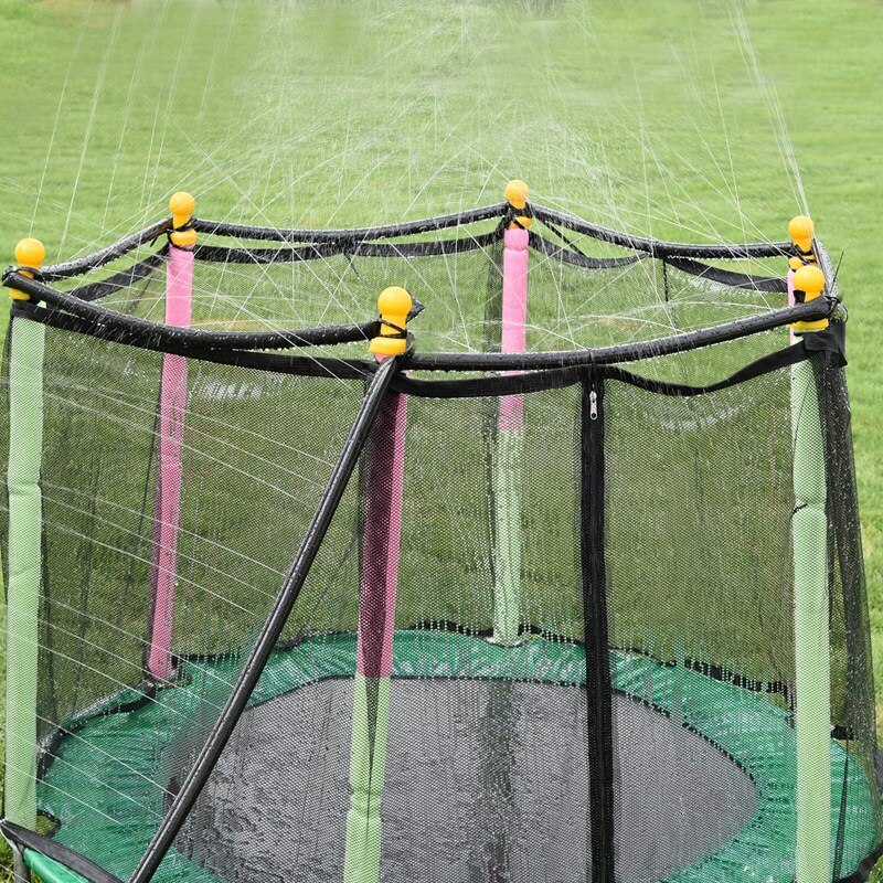 Tryskacz trampoliny dla dzieci, trampolina zewnętrzna podwórko park wodny podlewanie letnie zabawki wodne na świeżym powietrzu (39 stóp)