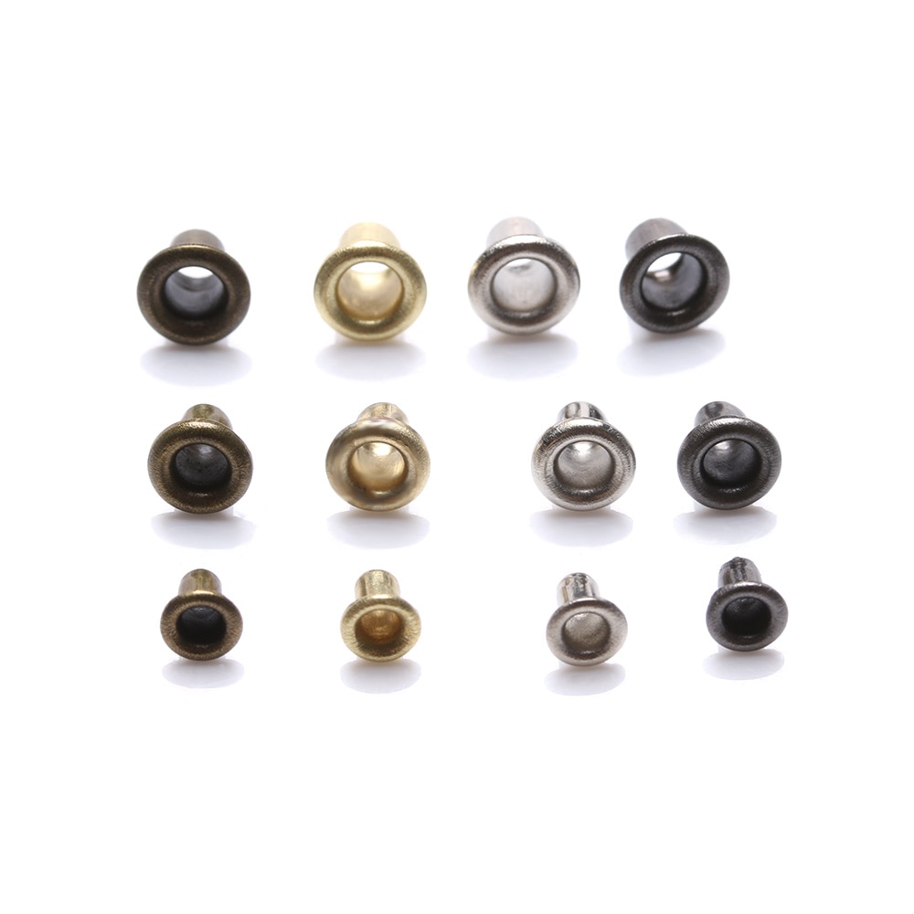 Mini botones de ojal PARA CINTURÓN DE DIY para muñecas, hebilla de Metal a presión, bolso con botones, accesorios de costura para ropa, 1,5/2,0/2,5mm, 50 Uds.