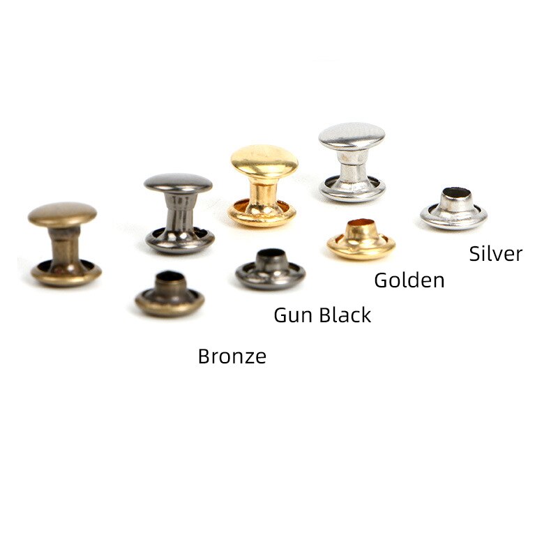 Haoyun-Zerone Rivets à Tête Ronde Monk Rivets Laiton Tête Ronde Goujon