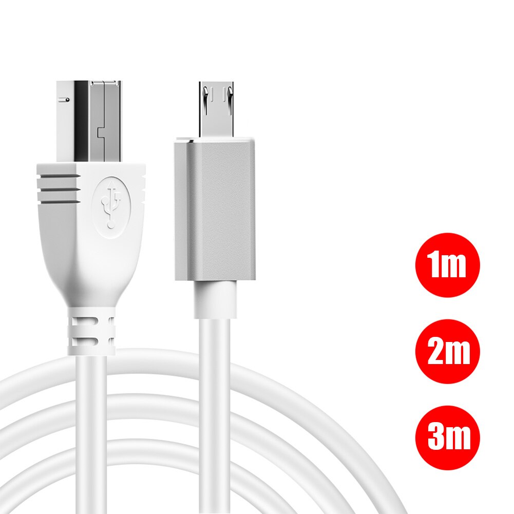 Câble USB Micro/Type C vers USB B Midi, pour imprimante de musique électronique, cordon d&#39;interface MIDI, Instrument, contrôleur Midi, câble de clavier: USB Micro / 2m