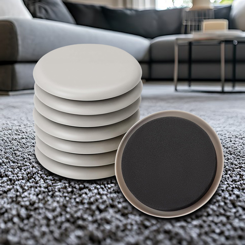 Glissières de meubles, 8 pièces, tampons mobiles anti-rayures, déménageurs de meubles robustes pour tapis et sols en bois dur