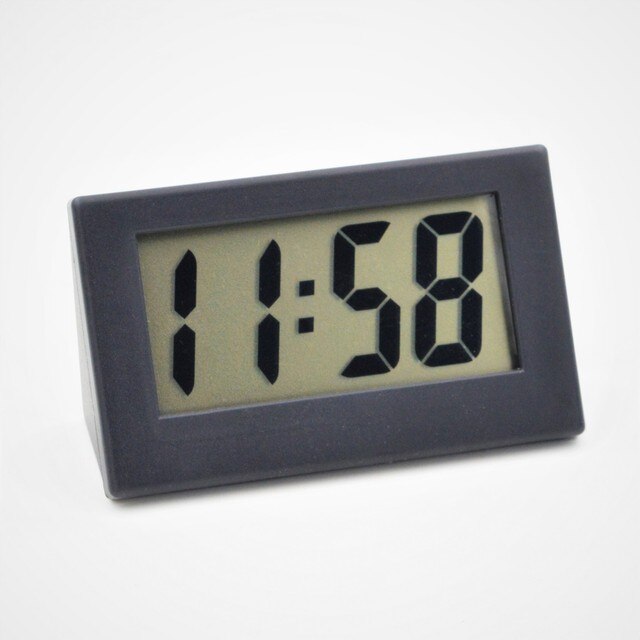 Mini Clock Lcd Digital Table Dashboard Bedroom Simple Small Electronic Watch Portable Watch Student Exam Mute Desktop Clock Mini: B