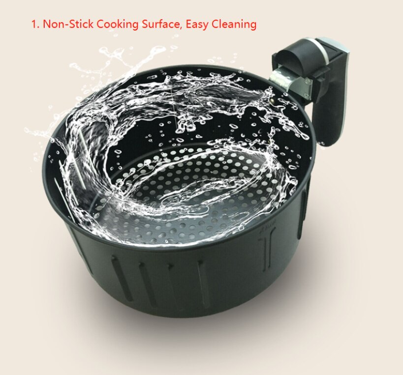 3.6L Digital Air Fryer Electric 7 Program Functional Oven Smokeless No Oil LCD Display 220-240V or 110-120V 1500W Power