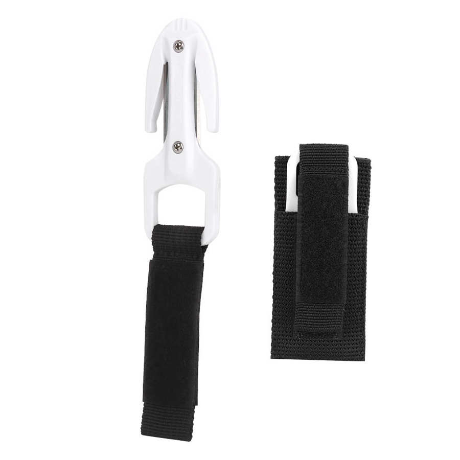 KEEP DIVING Diving Cutting Knife Portable Diving Snorkeling Safety Secant Cutting Knife Hand Line Cutter Diving Equipment: White