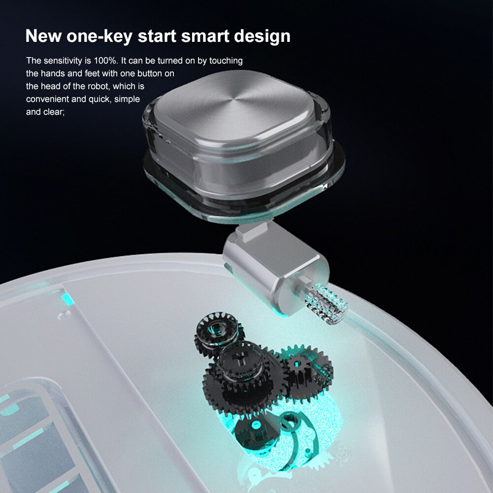 3 In 1 Robot Stofzuiger Usb Oplaadbare Smart Veegmachine 1800Pa Sterke Zuigkracht