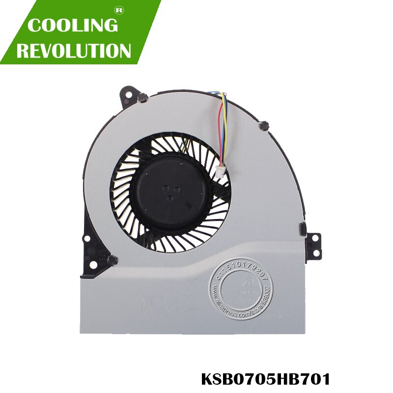 cpu cooling fan for ASUS A550JK R510JK K550JK A550JZ A550JV F550JK K550J A550J X550J FX50J A550 W50JK FX50J KSB0705HB701