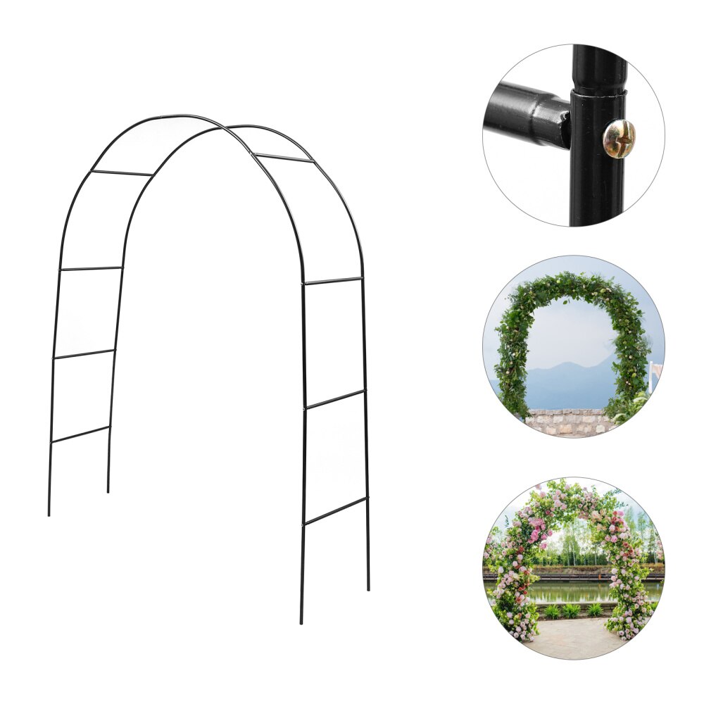 1 Set Metal Pergola Assemble Freely Gardening Lightweight Bridal Wedding Arch
