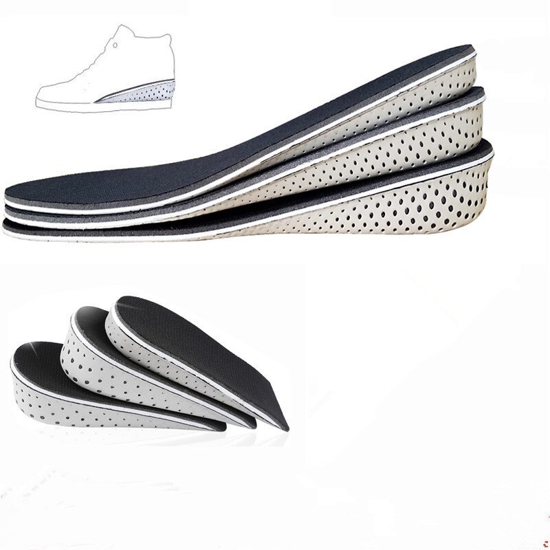 1 par de plantillas de espuma viscoelástica para hombres y mujeres que aumentan la altura plantillas de espuma viscoelástica para zapatos almohadillas de 2,3 cm/0.9in Lift soporte para Plantilla de talón