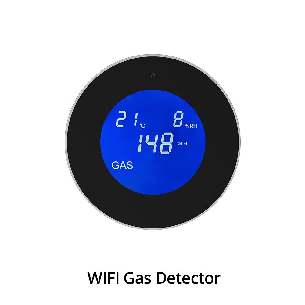 Fuers-sistema de alarma inteligente Tuya para el hogar, alarma antirrobo con WIFI, GSM, con pantalla LCD a Color, Sensor de movimiento de seguridad: WIFI Gas Detector
