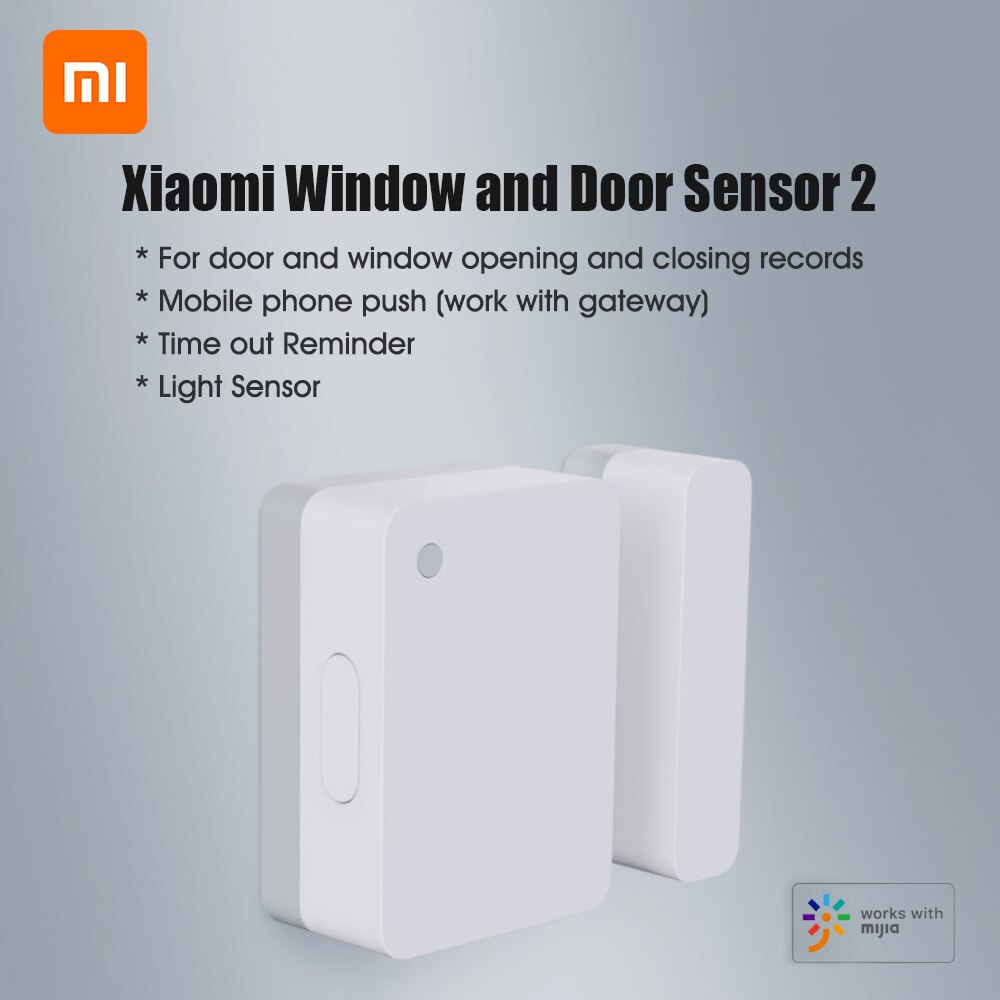 Xiaomi Window and Door Sensor 2 Intelligent Door Sensor 2 Mini Pocket Size Security Sensor Work With Mijia App