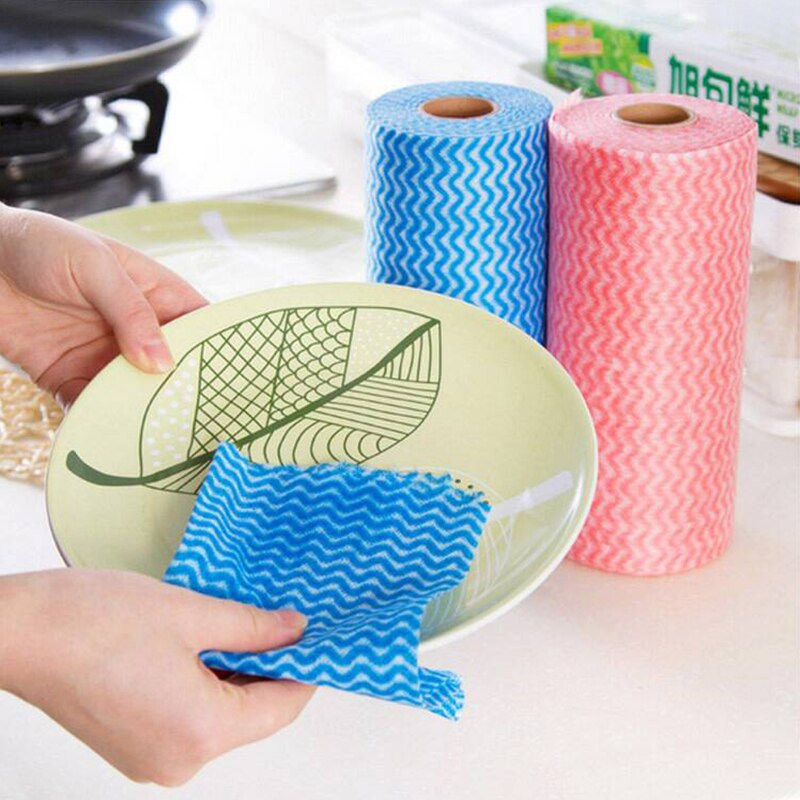 Wasbaar Keuken Handdoeken Olie-Gratis Wegwerp Tafelkleed Droge En Natte Huishoudelijke Papier Voor Thuis En Eetkamer Keuken Accessoires
