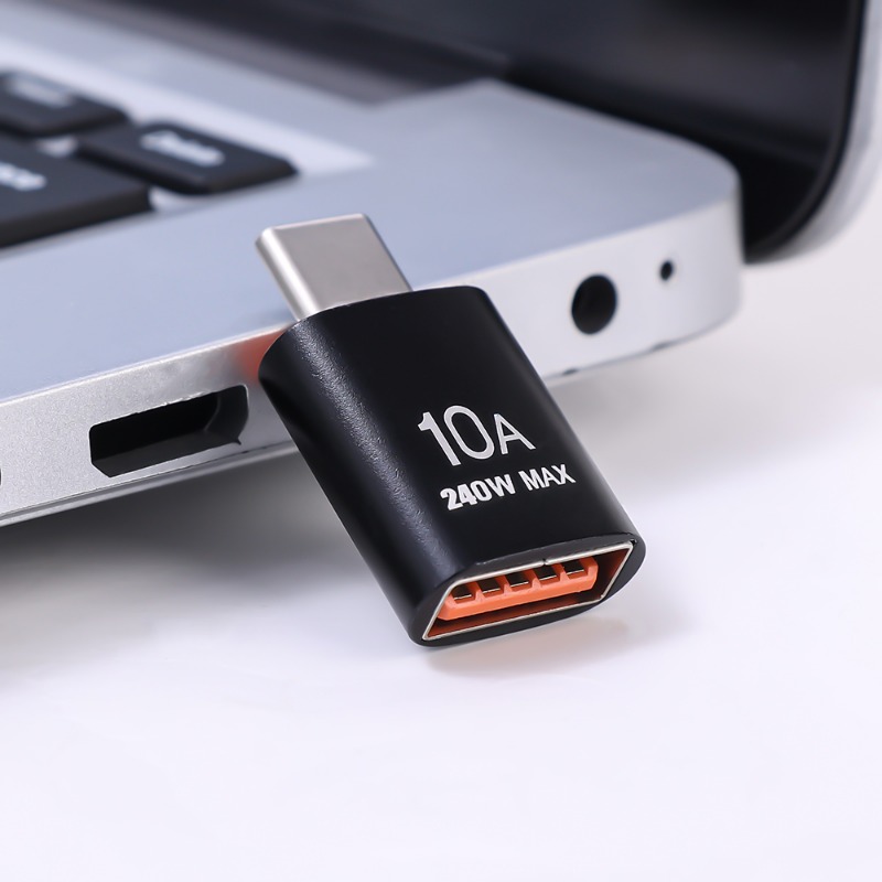 6-1PCS 10A OTG USB 3.0 A Tipo C Adattatore Tipo C Femmina A USB Maschio Convertitori Trasferimento dati ad alta velocità per MacBook Telefono Laptop