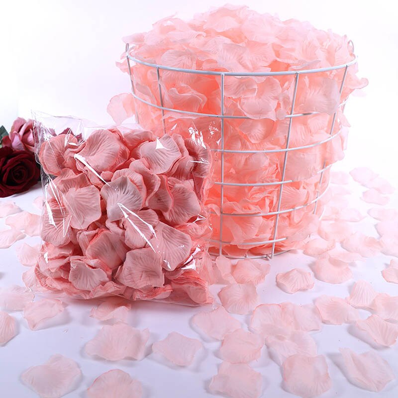 500Pcs/Lot 5*5cm Silk Rose Petals Gold Red 14 Colors Wedding Petale De Rose Mariage Romantic Artificial Rose Flower Petals: 5-As picture
